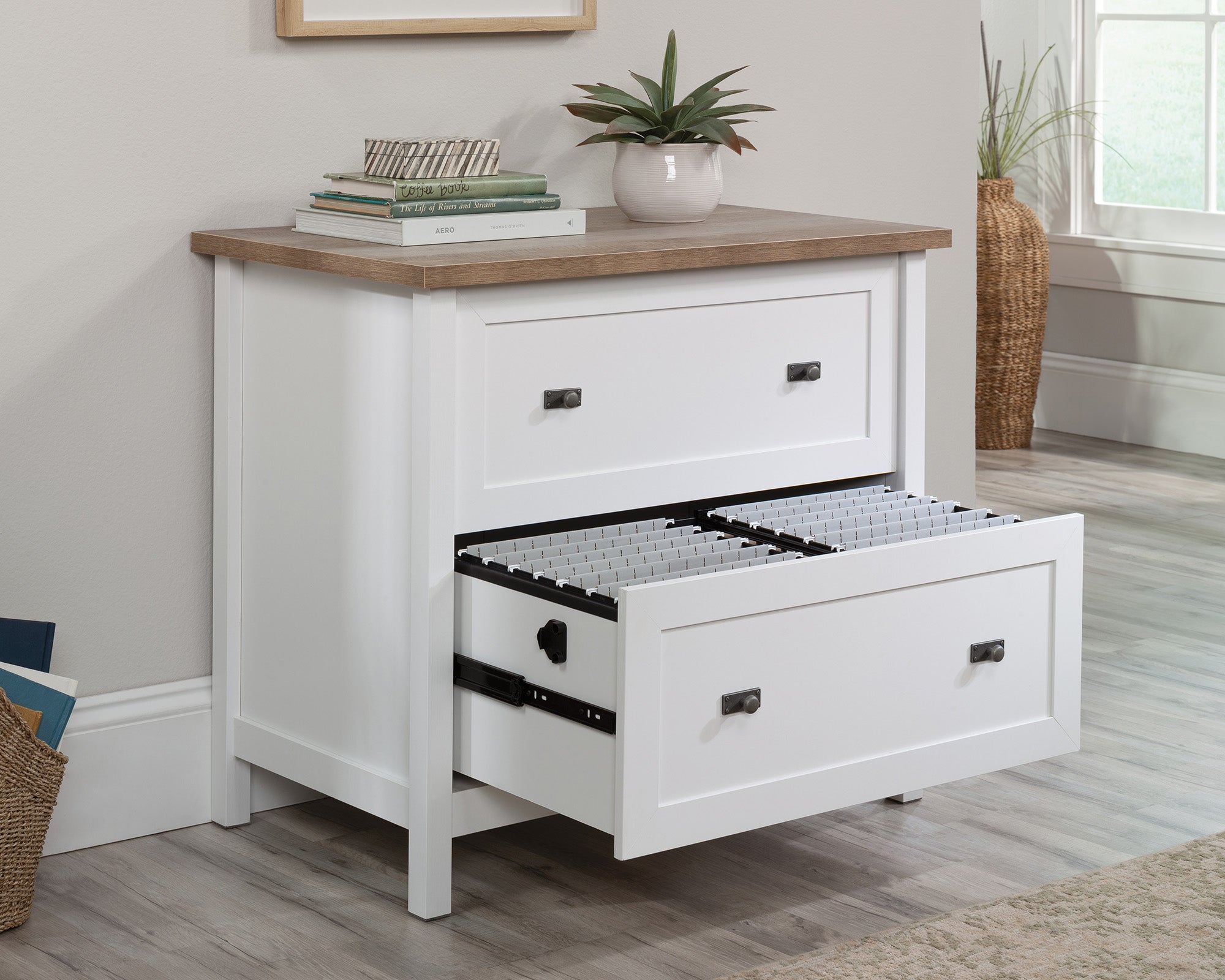 Cottage Road  2-Drawer Lateral File Cabinet in White