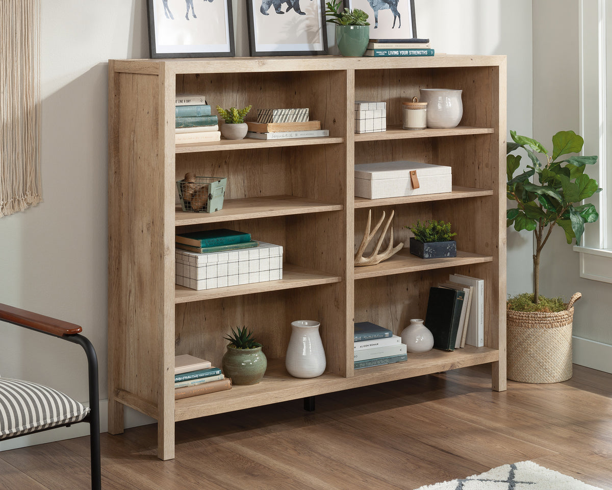 Pacific View  Cubby Storage Bookcase in Prime Oak