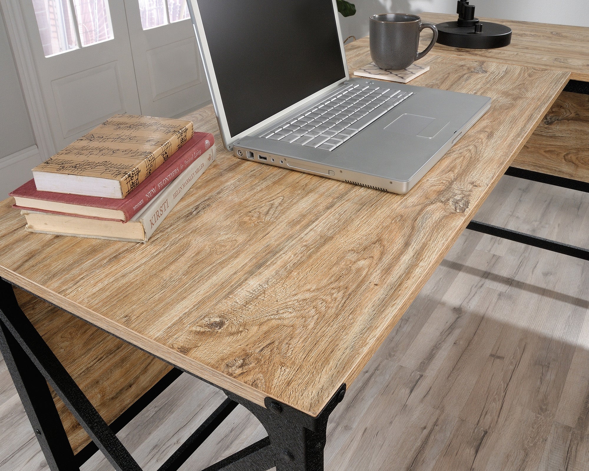 Steel River  L-Shaped Desk Milled Mesquite