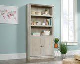 Sauder Select Bookcase With Doors Chalked Chestnut