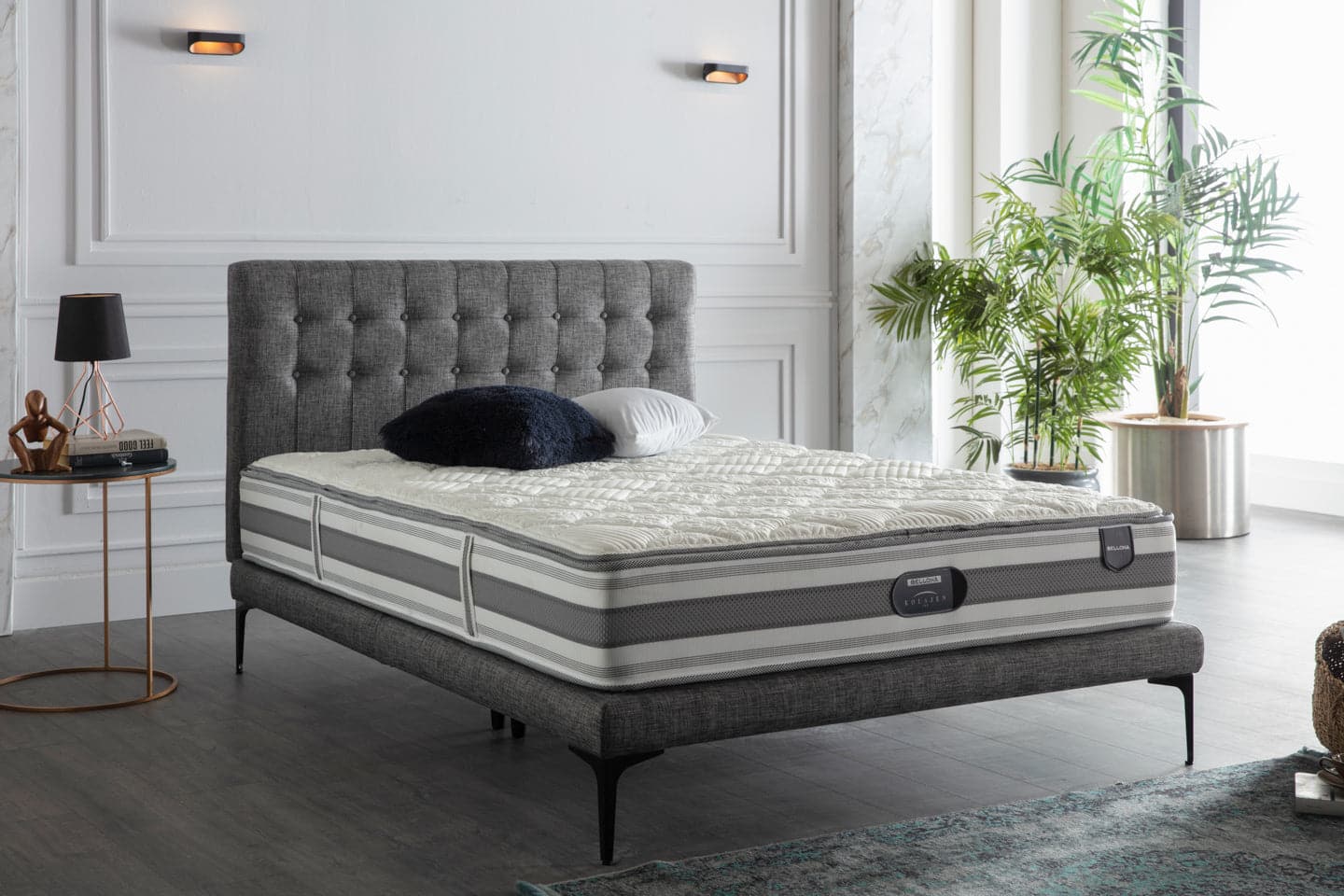 Bellona Stratton Bed In A Box by Bellona Twin BELL BASIC GREY