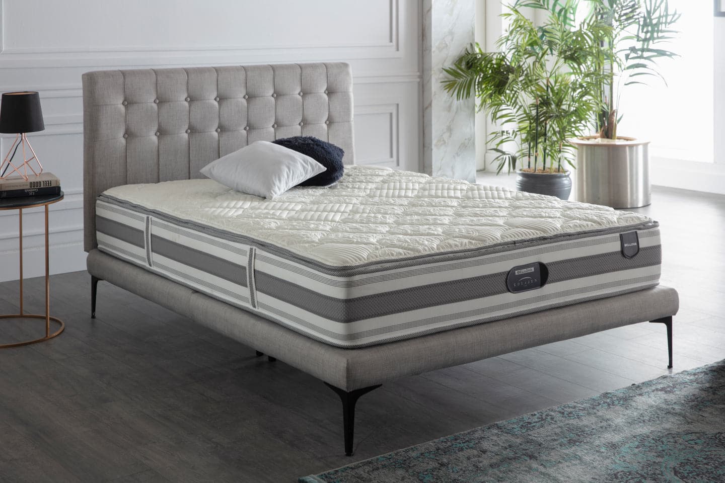 Bellona Stratton Bed In A Box by Bellona Twin BELL BASIC LIGHT GREY