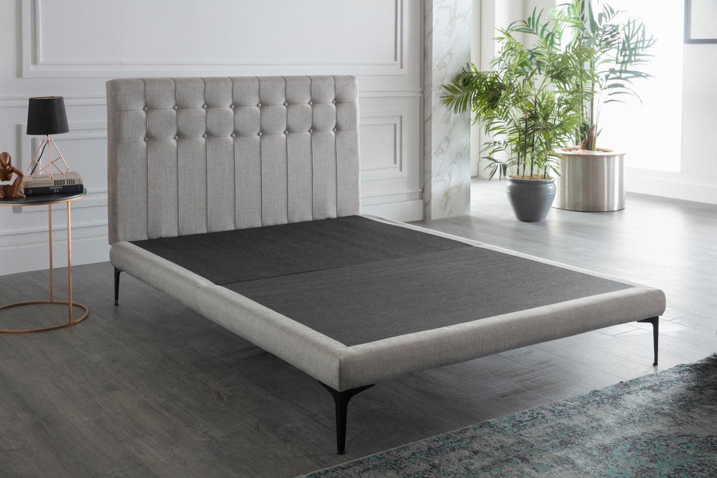 Bellona Stratton Bed In A Box by Bellona Twin BELL BASIC LIGHT GREY