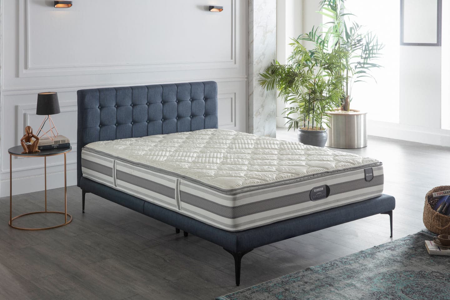 Bellona Stratton Bed In A Box by Bellona Twin BELL BASIC NAVY