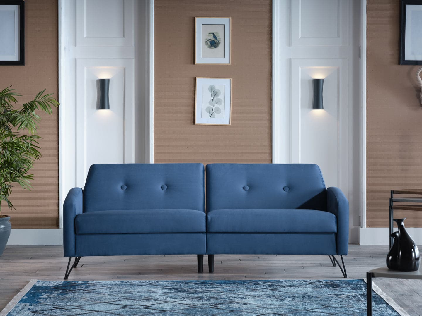 Bellona Juniper Sleeper Sofa by Bellona VIKA NAVY BLUE