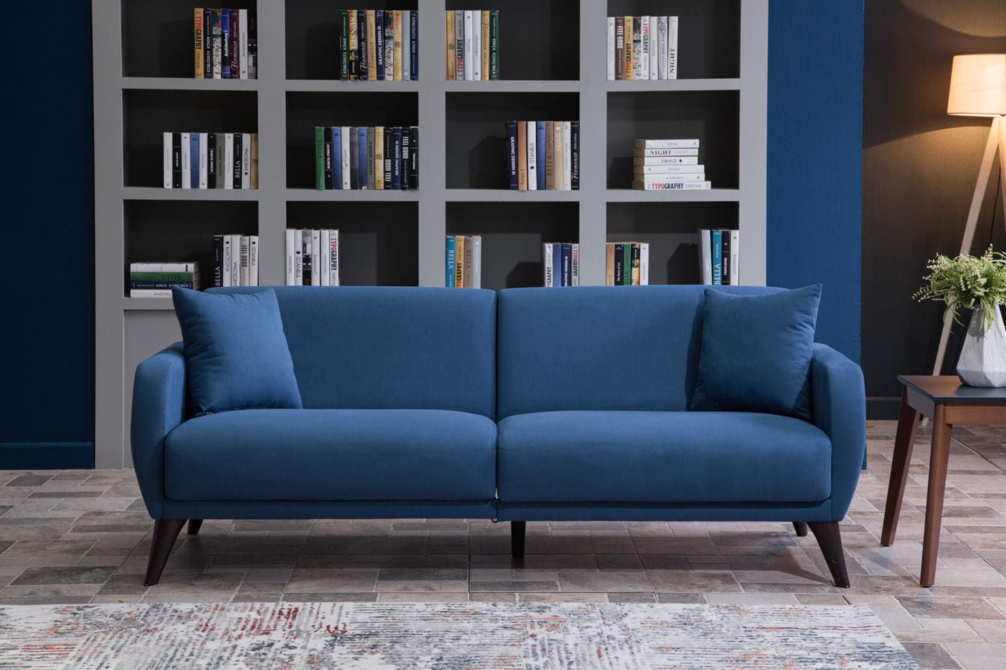 Bellona Flexy Sofa In A Box Sofa by Bellona ZIGANA INDIGO BLUE