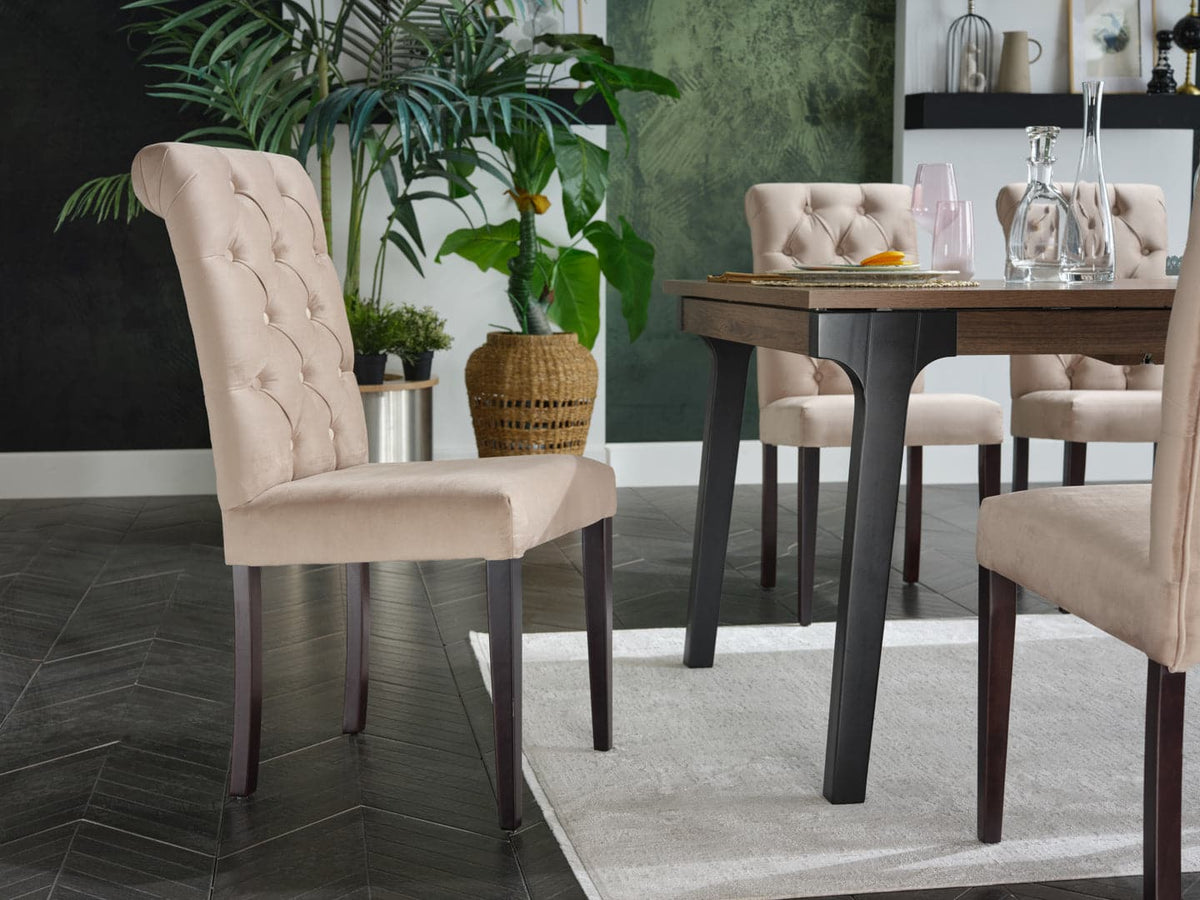 Bellona Jaymes Dining Chair 2Pcs (Vika Vizon) by Bellona