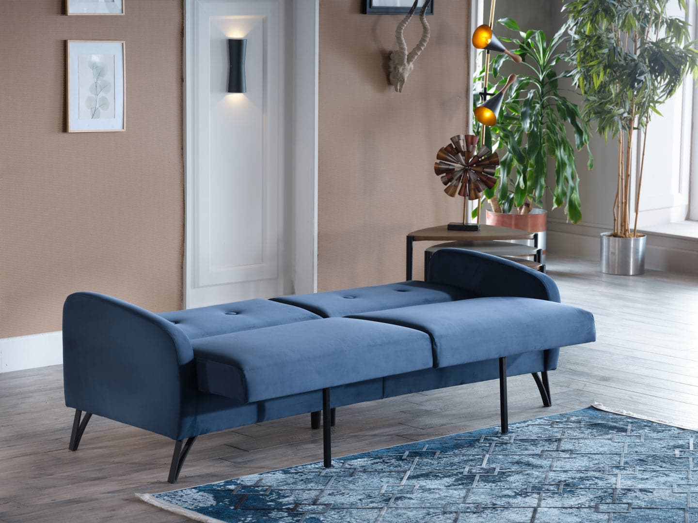 Bellona Juniper Sleeper Sofa by Bellona VIKA NAVY BLUE