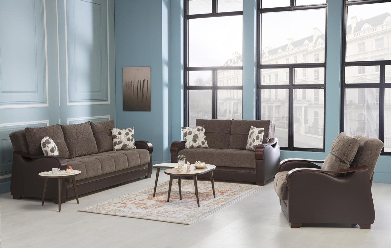 Bellona Bennett 3 Seat Sleeper Sofa by Bellona REDEYEF BROWN