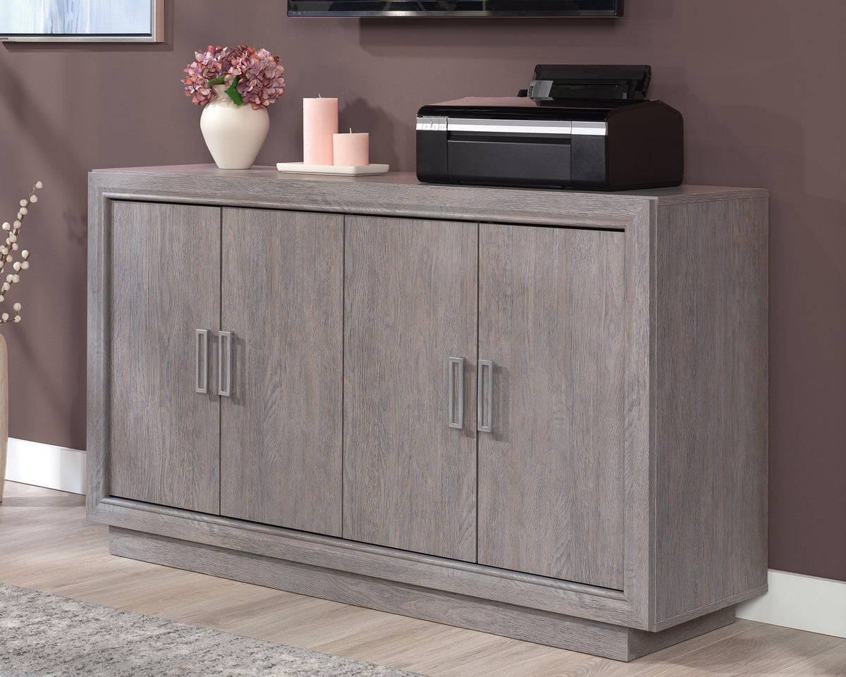 Hayes Garden  Home Office Credenza with Doors in Ashen Oak