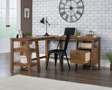 Trestle  L-Shaped Trestle Desk in Vintage Oak