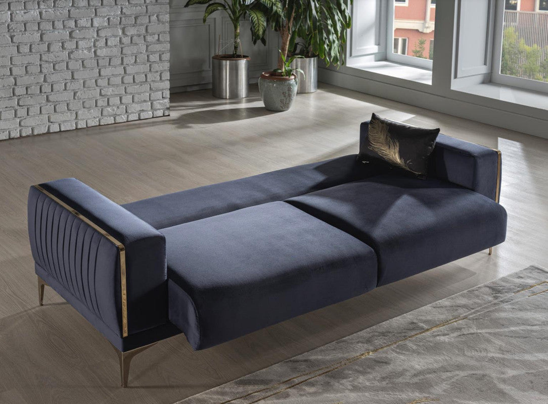 Bellona Carlino 3 Seat Sleeper Sofa by Bellona NAPOLY NAVY BLUE