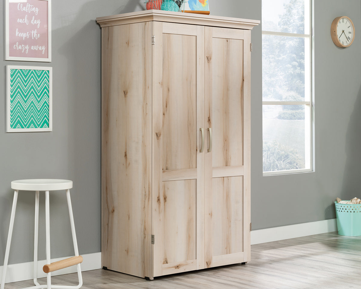 Sauder Select Craft & Sewing Armoire in Pacific Maple