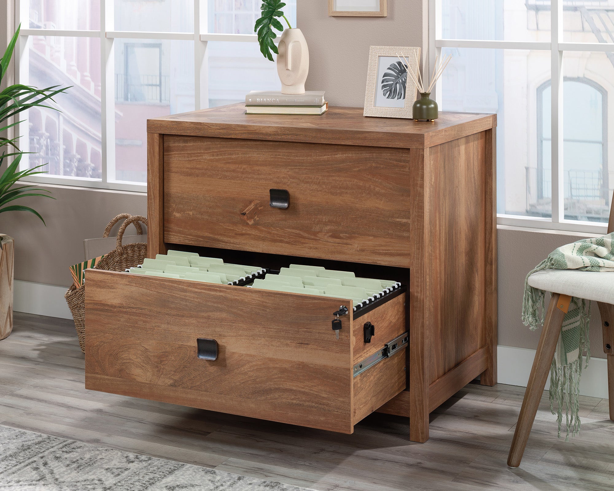 Cannery Bridge  2-Drawer Lateral File Cabinet with Key Lock