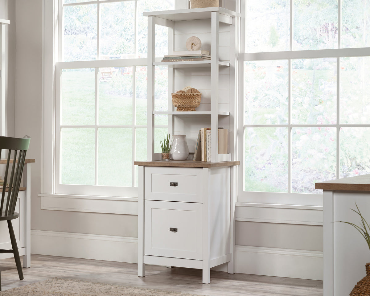 Cottage Road  White Storage Tower Cabinet with Drawers