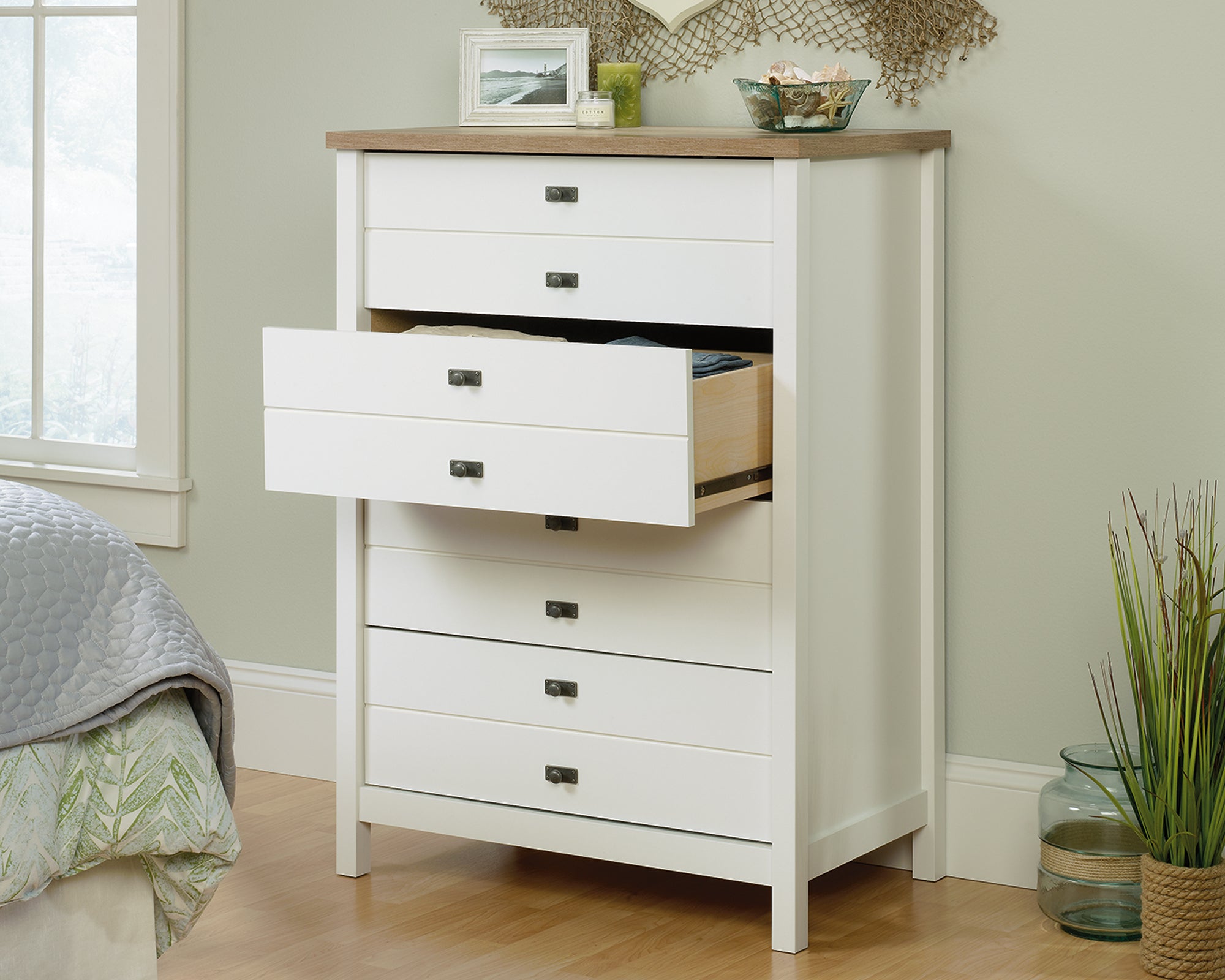 Cottage Road  4-Drawer Chest Soft White