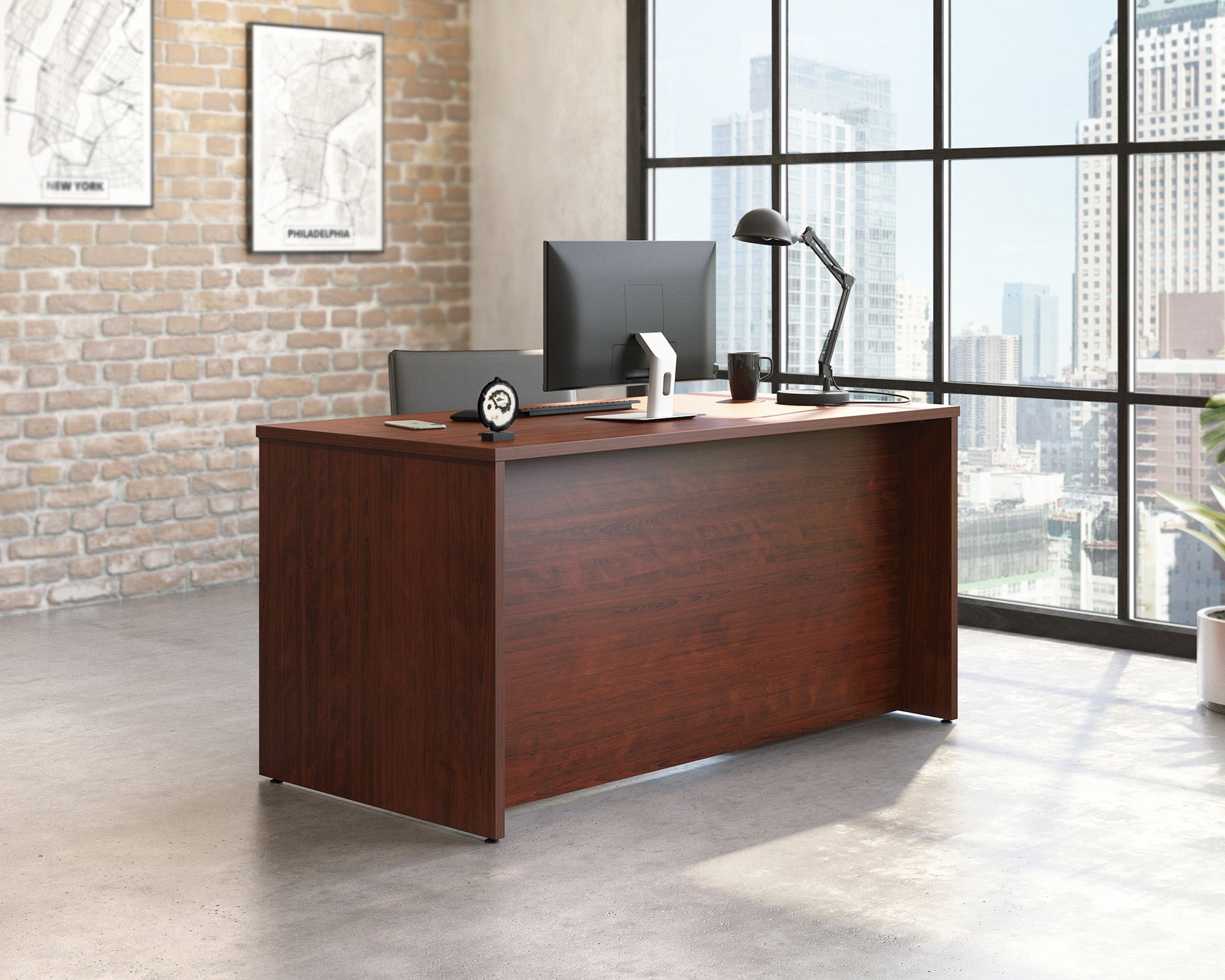 Affirm Commercial Desk 60" x 30" in Classic Cherry