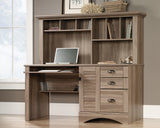 Harbor View  Computer Desk With Hutch Salt Oak