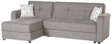 Bellona Vision Sleeper Sectional by Bellona Diego Grey Sectional + Ottoman