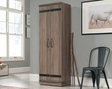 HomePlus 2-Door Farmhouse Storage Cabinet Salt Oak