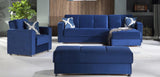 Bellona Elegant Sleeper Sectional Storage Chaise by Bellona ROMA NAVY