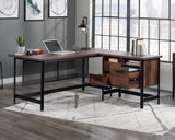 Briarbrook L-Shaped Computer Desk in Barrel Oak