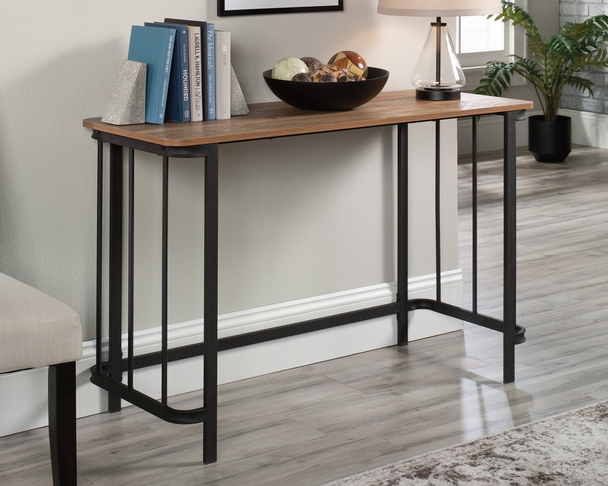 Station House  Writing Desk in Etched Oak