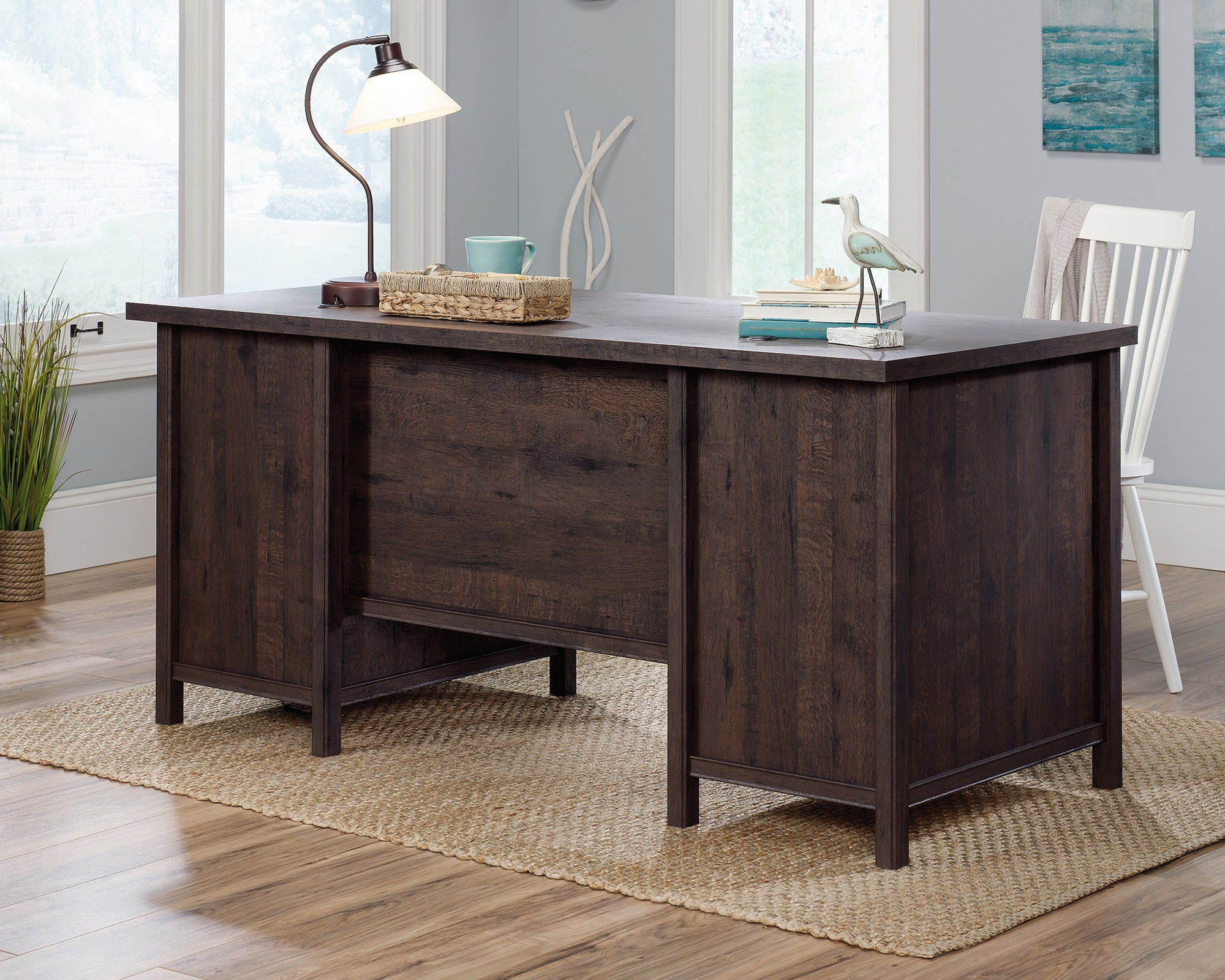 Costa Executive Desk Coffee Oak