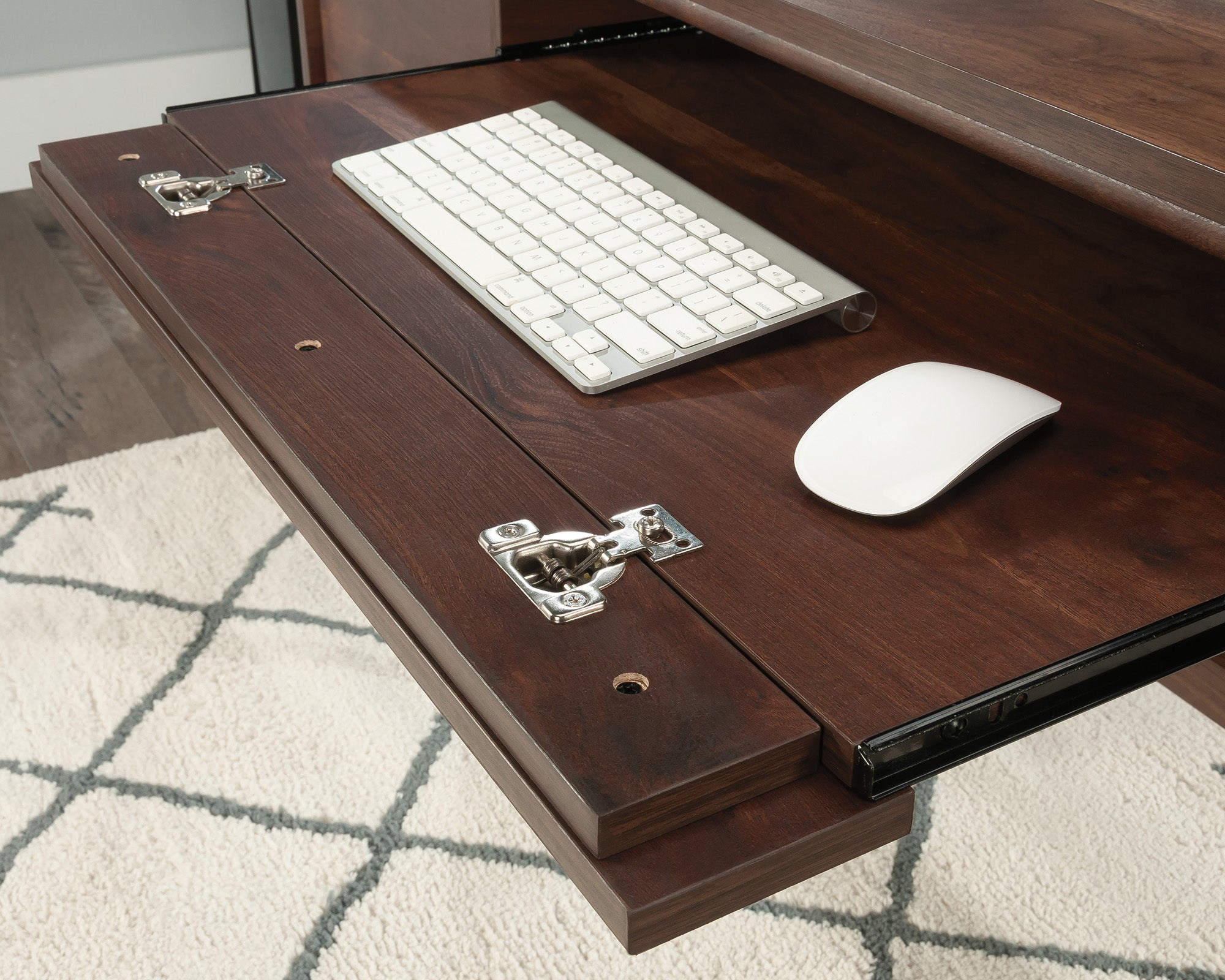 Clifford Place  Double Pedestal Desk in Grand Walnut