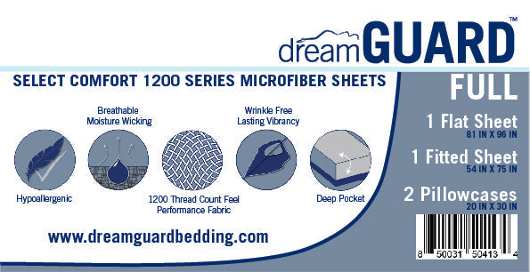 dreamGuard dreamGuard Full Sheet Set White