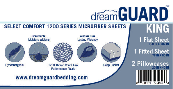 dreamGuard dreamGuard King Sheet Set White