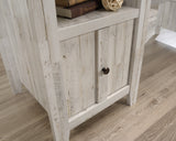 Dakota Pass  Rustic L-Shaped Desk in White Plank