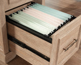 Rollingwood  L-Shaped Desk with Drawers in Brushed Oak