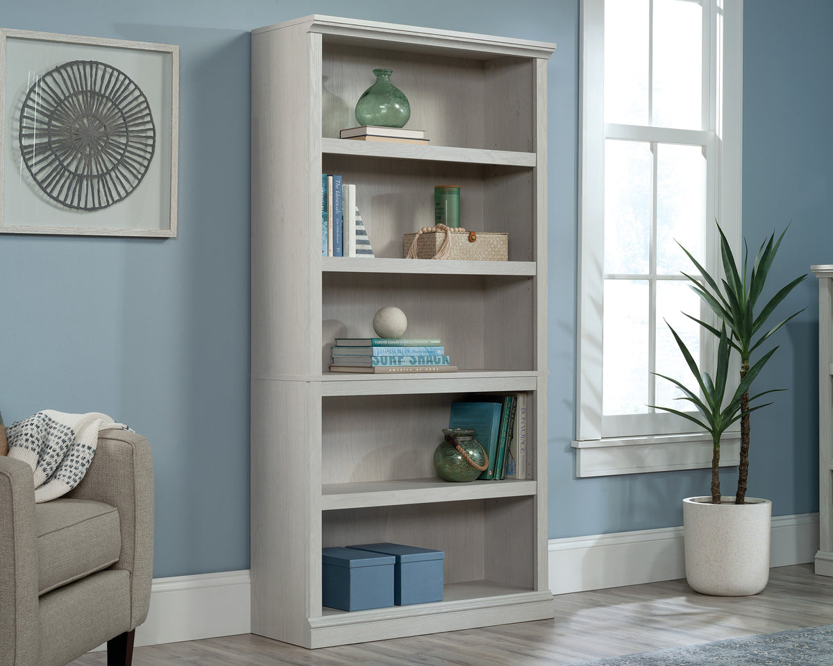 Sauder Select 5-Shelf Display Bookcase in Glacier Oak