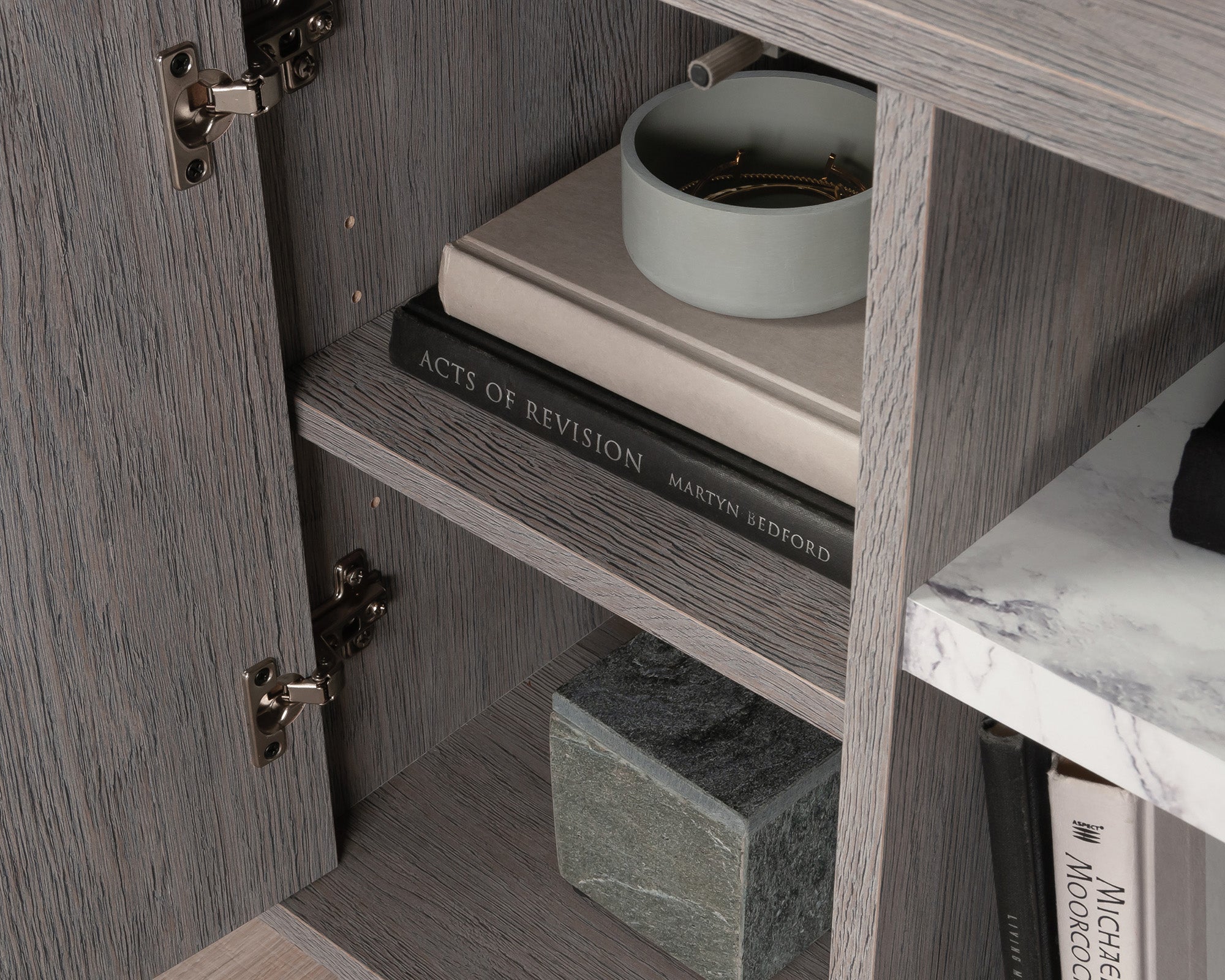 East Rock  Contemporary Night Stand in Ashen Oak