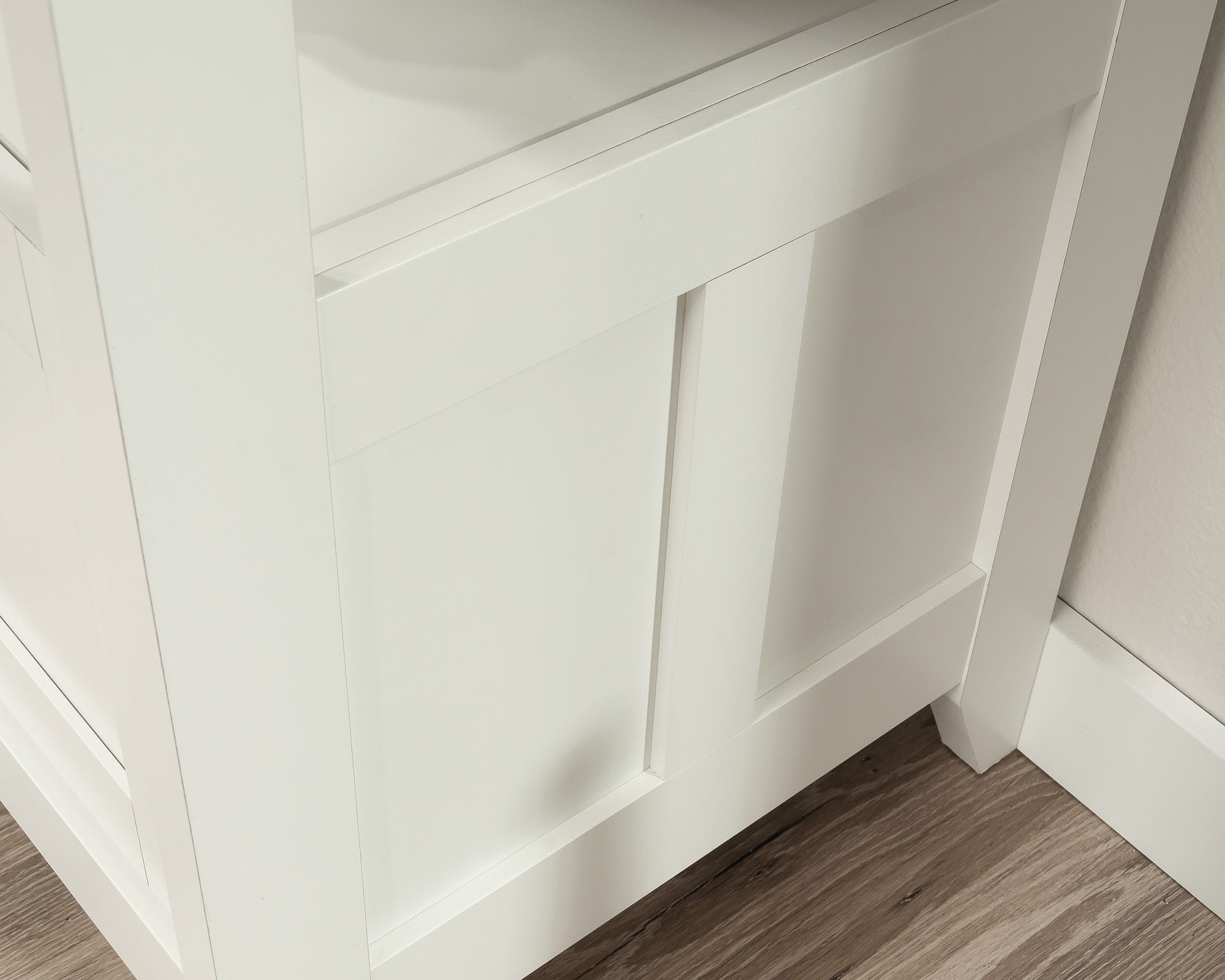 August Hill Open Shelf Lateral File Cabinet in Soft White