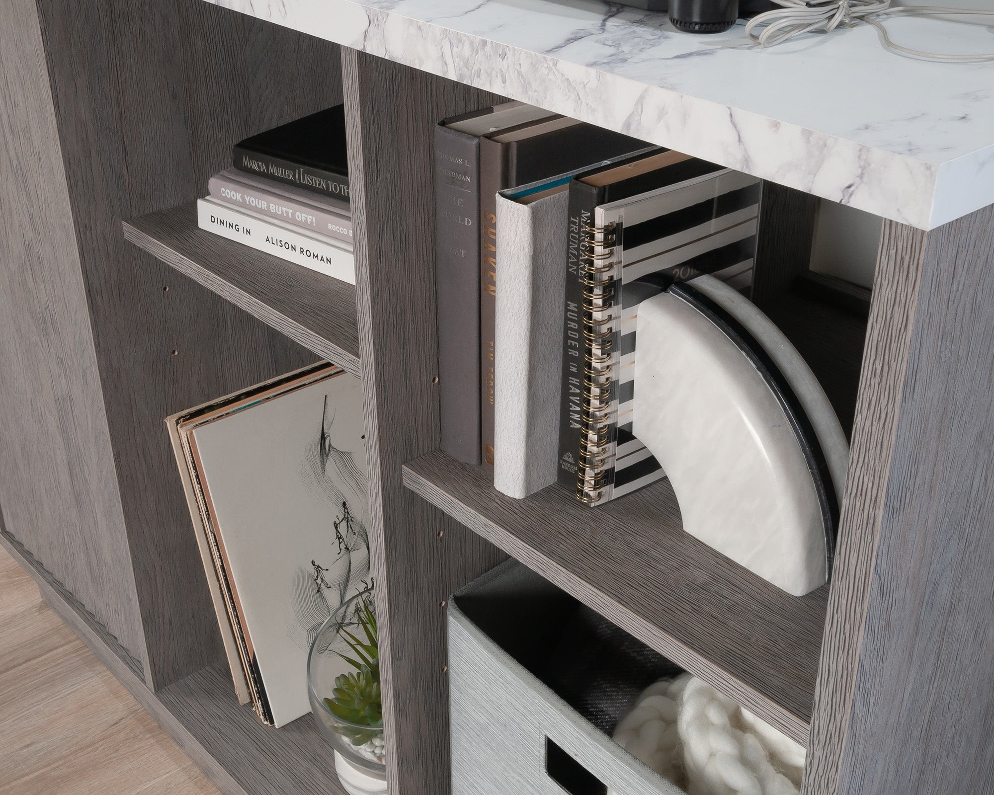 East Rock  Accent Storage Cabinet with Door in Ashen Oak