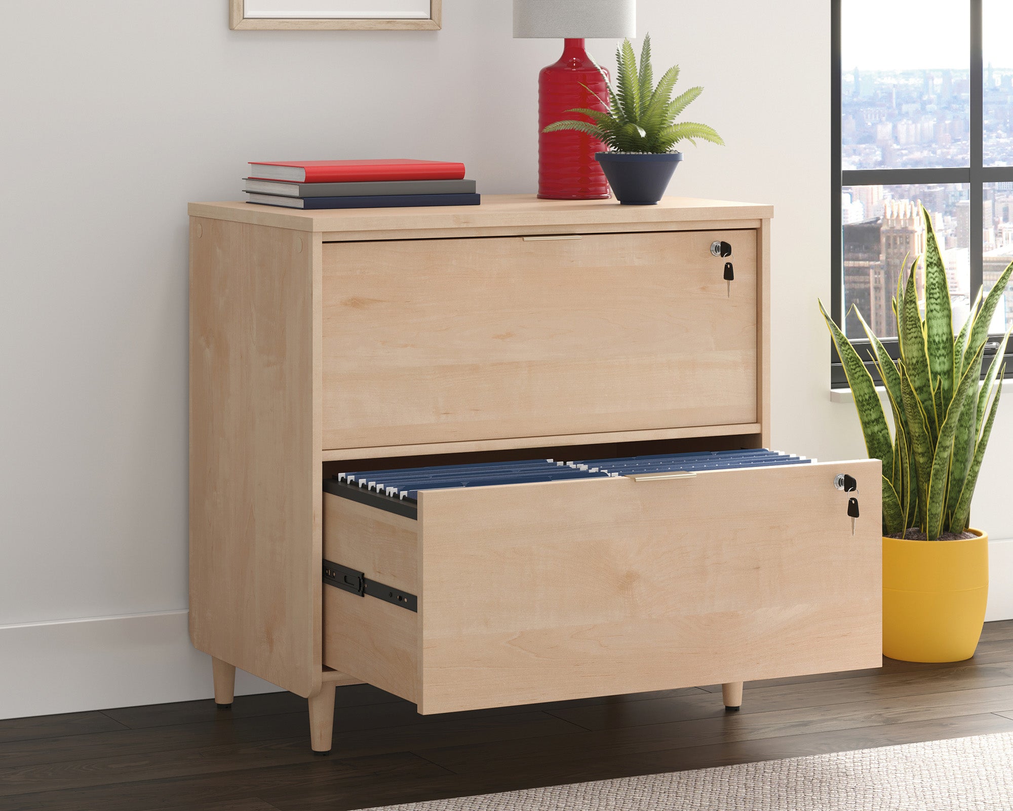 Clifford Place  2-Drawer Lateral File Cabinet in Natural Maple