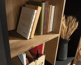 Acadia Way  5-Shelf Tall Bookcase with Doors in Raven Oak