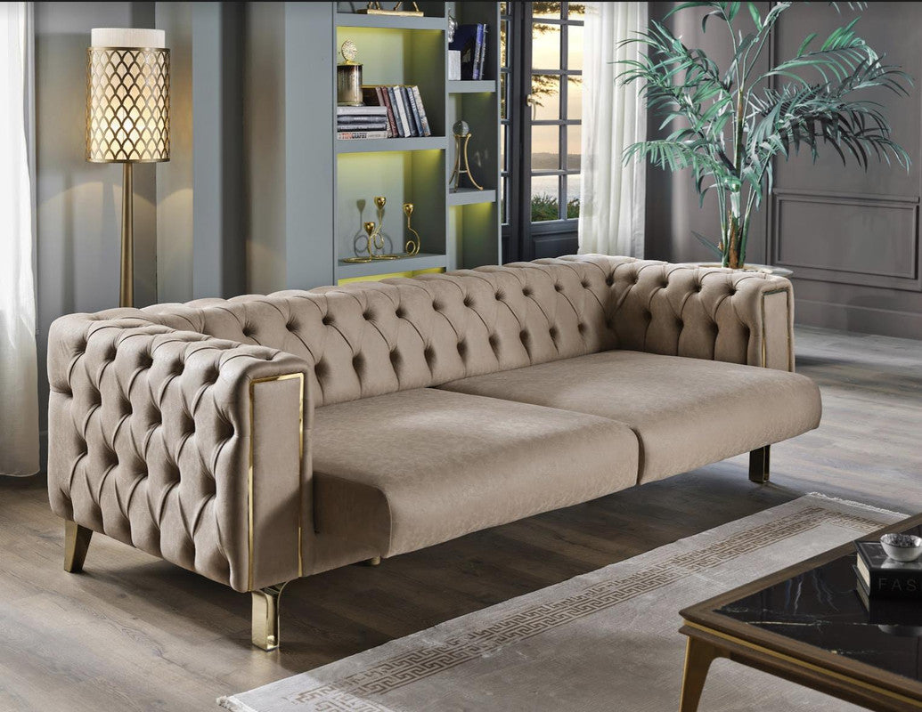 Bellona Montego 3 Seat Sleeper Sofa by Bellona DARK BRICK