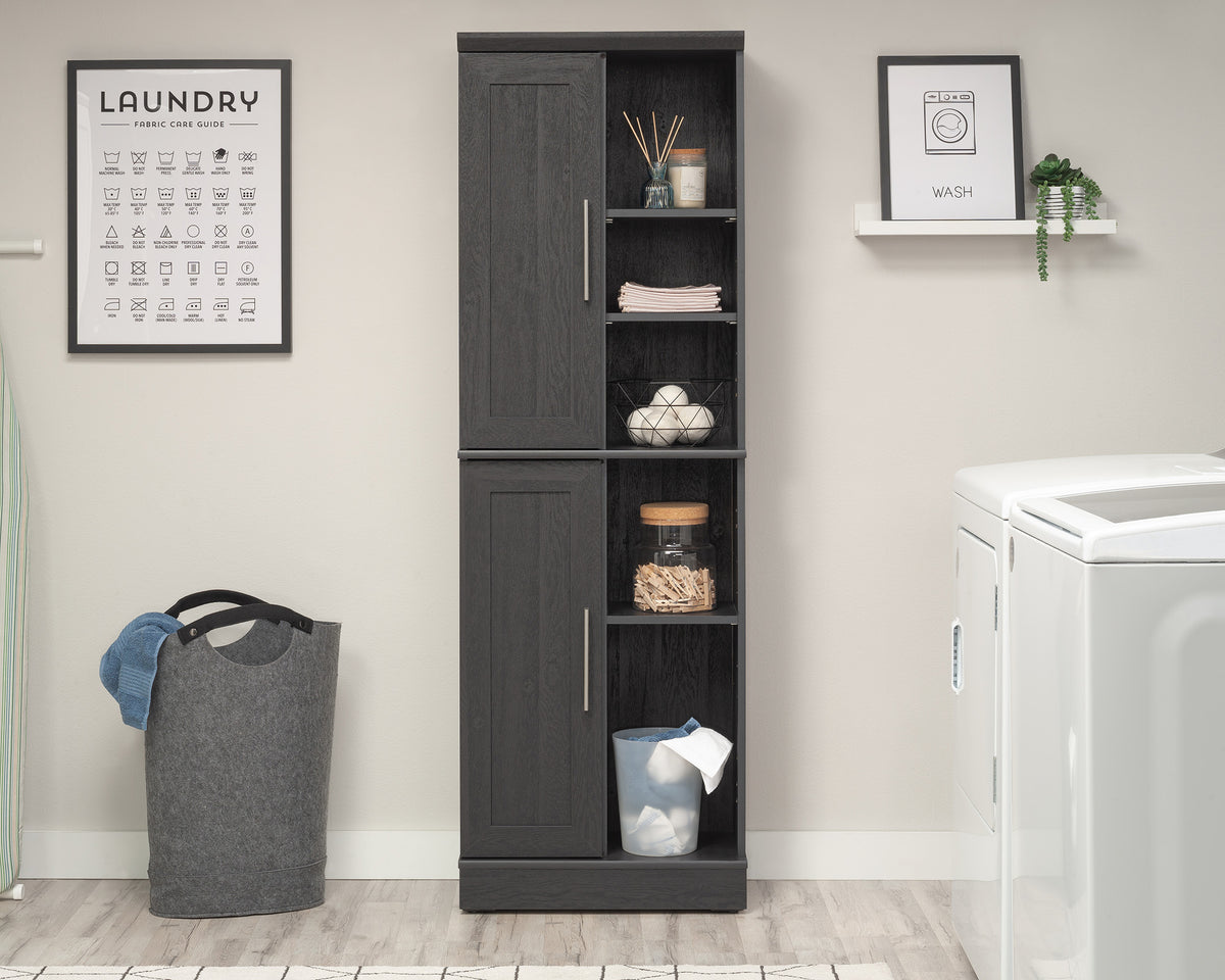 HomePlus 2-Door Storage Cabinet in Raven Oak