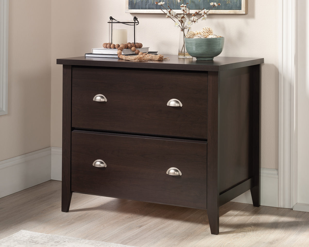 Summit Station  2-Drawer Lateral File Cabinet Cinnamon Cherry