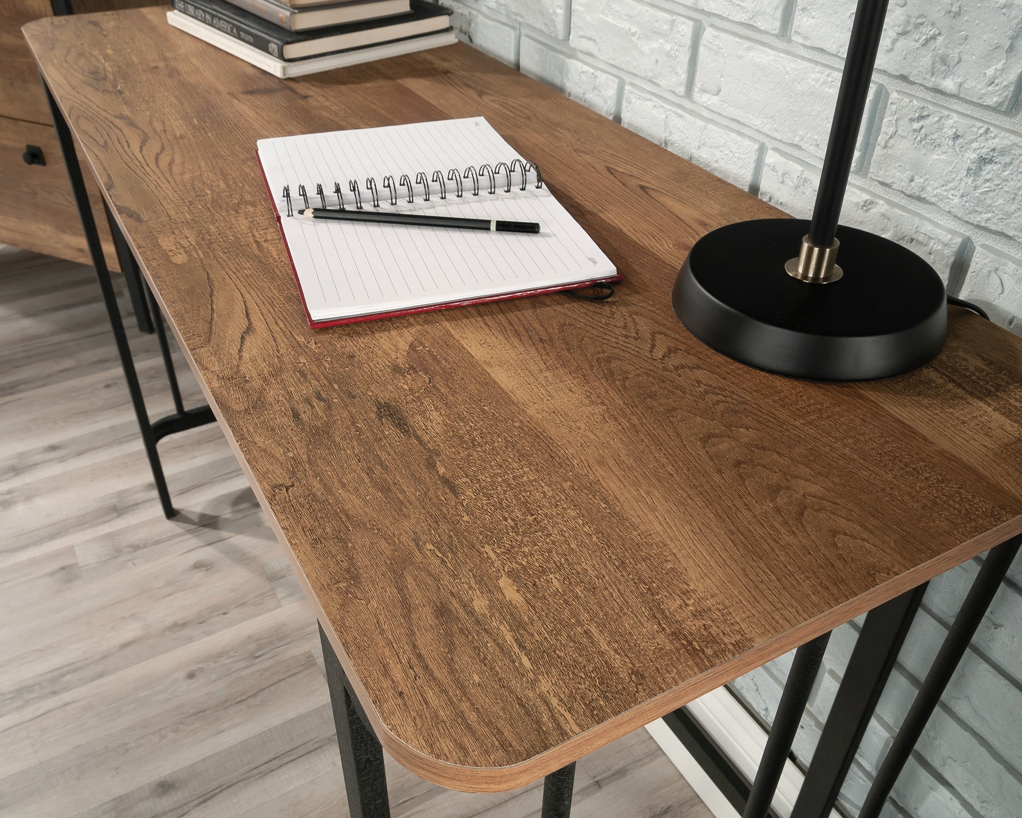 Station House  Writing Desk in Etched Oak