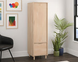 Clifford Place  Storage Cabinet with File in Natural Maple