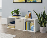 Sauder Select 3-Cube Organizer Storage Cubby Unit in White