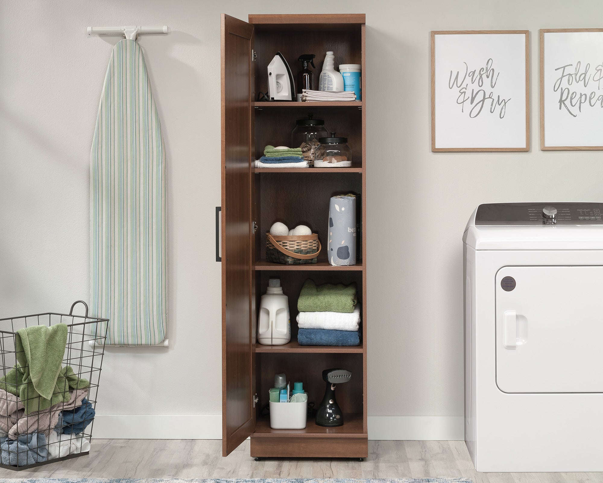 HomePlus Kitchen Storage Cabinet in Sienna Oak