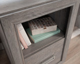 Hayes Garden  Desk with File Drawer in Ashen Oak