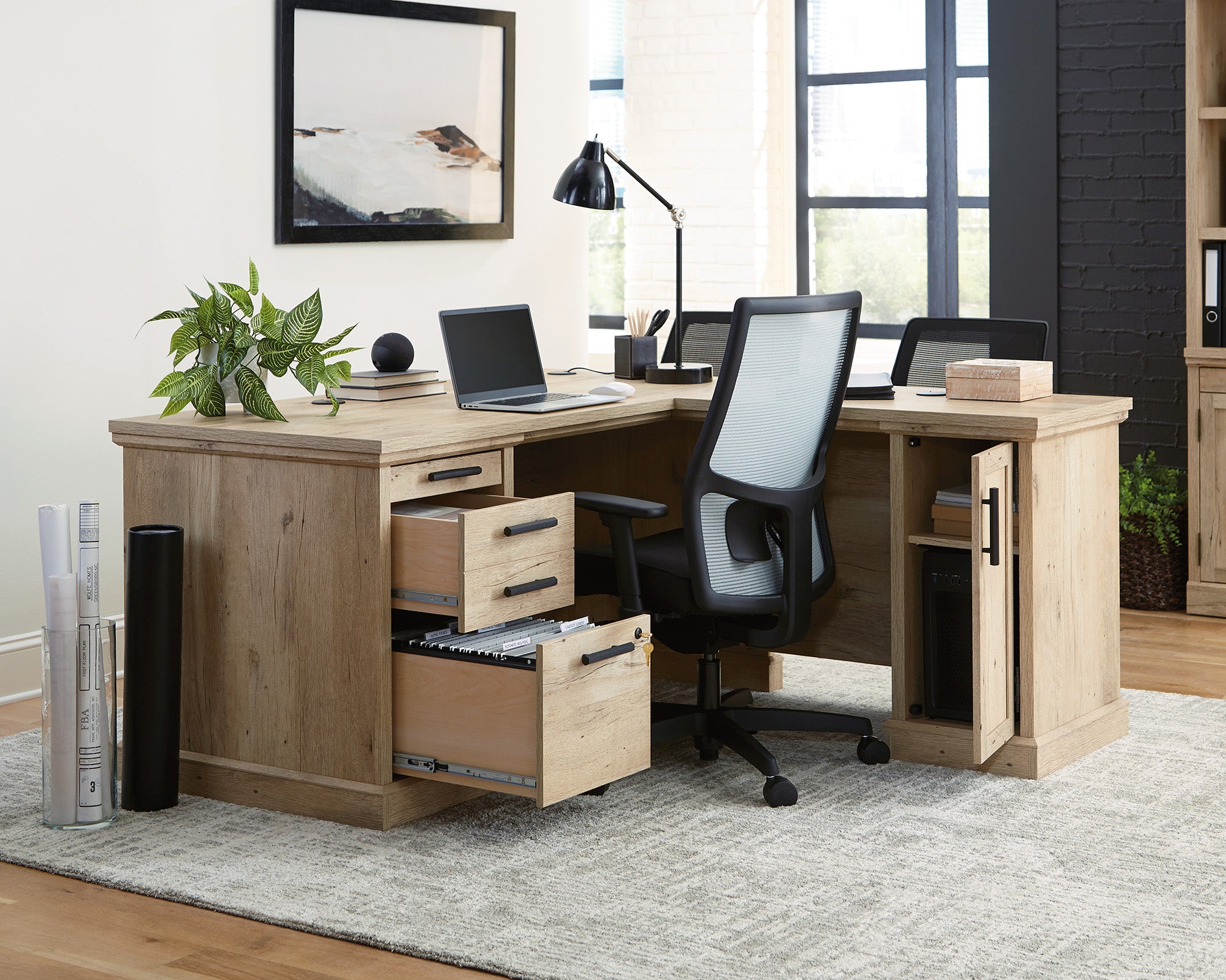 Mason Peak 60" Commercial L-Shaped Office Desk