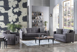 Bellona Tahoe Living Room Set Sofa Loveseat Armchair by Bellona MELSON DARK GRAY