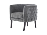 Bellona Selma Accent Armchair (Selma Grey) by Bellona